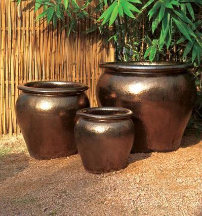 big pot planter Bronze Classic Planter with Rim – Big Grass