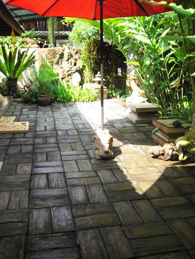 Sample Paver Piece: Wood Grain Concrete Paver (unstained)