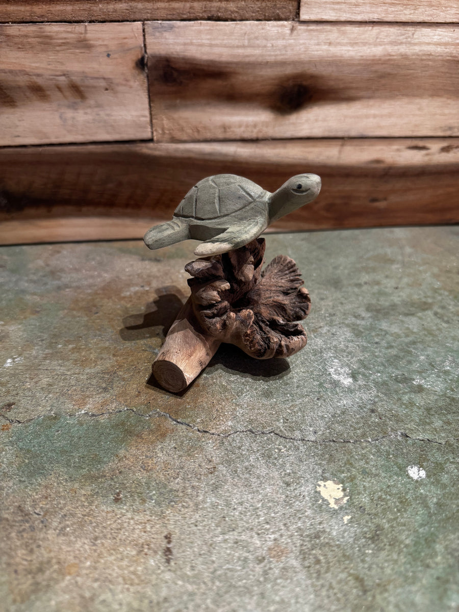 Turtle Balinese carving single ￼