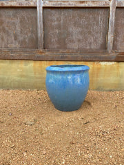 Aquamarine Blue Kousa Planter