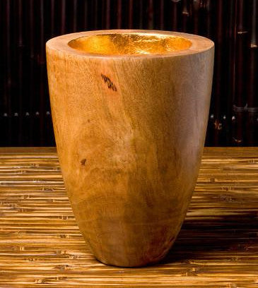 Gold Leaf Mango Vase