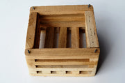 4" Square Teakwood Vanda Baskets: 10 pcs/unit. Unit Price: $34.50