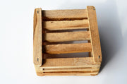 4" Square Teakwood Vanda Baskets: 10 pcs/unit. Unit Price: $34.50