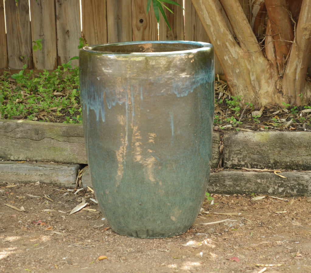 Misty Green Cylinder Planter