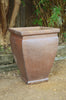 Rustic Tapered Planter with Rim