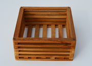 10" Square Teakwood Vanda Baskets: 10 pcs/unit. $6.25 per piece /Unit Price: $62.50