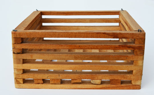10" Square Teakwood Vanda Baskets: 10 pcs/unit. $7.25 per piece /Unit Price: $72.50