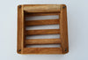 6" Square Teakwood Vanda Baskets: 10 pcs/unit. Unit Price: $38.60