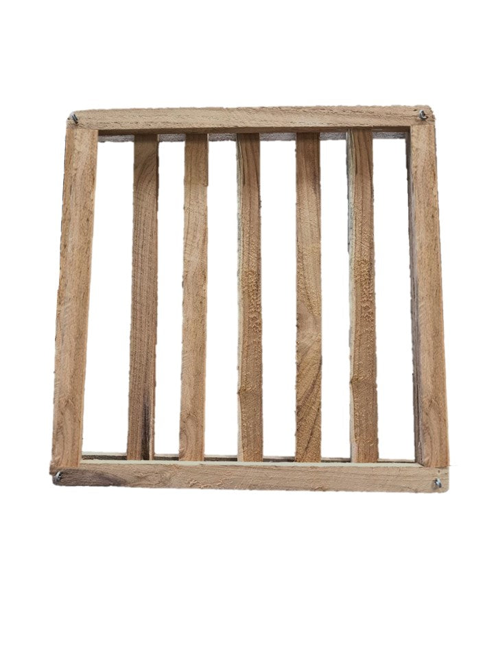 8" Fern Slat Mount Teakwood: 10 pcs/unit. Unit Price: $42.70