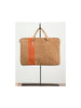 Ochre & Coffee Striped Tablet Bag