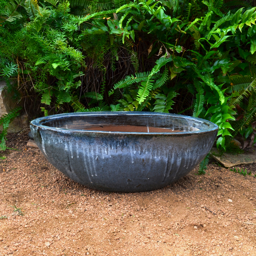 Black Succulent Boat Planter