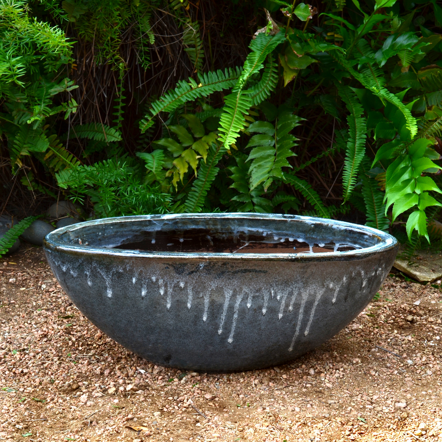 Black Succulent Boat Planter